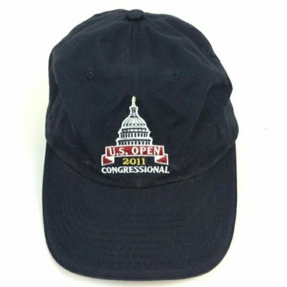USGA Unisex Black Golf Cap US Open 2011 Congressional New
